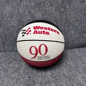 Western Auto 90 Years of Service 1909-1999 Commemorative Basketball Vintage Red